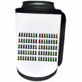 3dRose Alexis Design - Love - I Love You color text in binary code, in radio tubes, on white - Can Cooler Bottle Wrap (cc_286112)