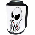 3dRose Mark Grace MONSTERVISIONS Skulls - SKULLS monster skull 1 on black - Can Cooler Bottle Wrap (cc_28640)