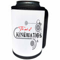 3dRose Alexis Design - Decorative Text - The Art Of Kinematics stylish black, grey modernist text on white - Can Cooler Bottle Wrap (cc_286513)