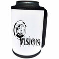 3dRose Alexis Design - Decorative Text - Vision stylish modernist geometry composition on white background - Can Cooler Bottle Wrap (cc_286514)