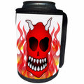 3dRose Mark Grace MONSTERVISIONS Skulls - SKULLS diablo skull 2 on transparent - Can Cooler Bottle Wrap (cc_28654)