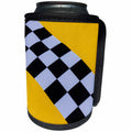3dRose Alexis Photography - Abstracts - Image of yellow, checkered textile pattern. Colorful abstract texture - Can Cooler Bottle Wrap (cc_286565)