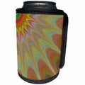 3dRose David Zydd - Colorful Abstract Designs - Summer Heat - colorful fractal abstract - Can Cooler Bottle Wrap (cc_286807)