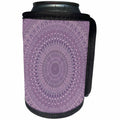3dRose David Zydd - Star Mandalas - Pastel Purple Mandala - abstract geometric design - Can Cooler Bottle Wrap (cc_286810)
