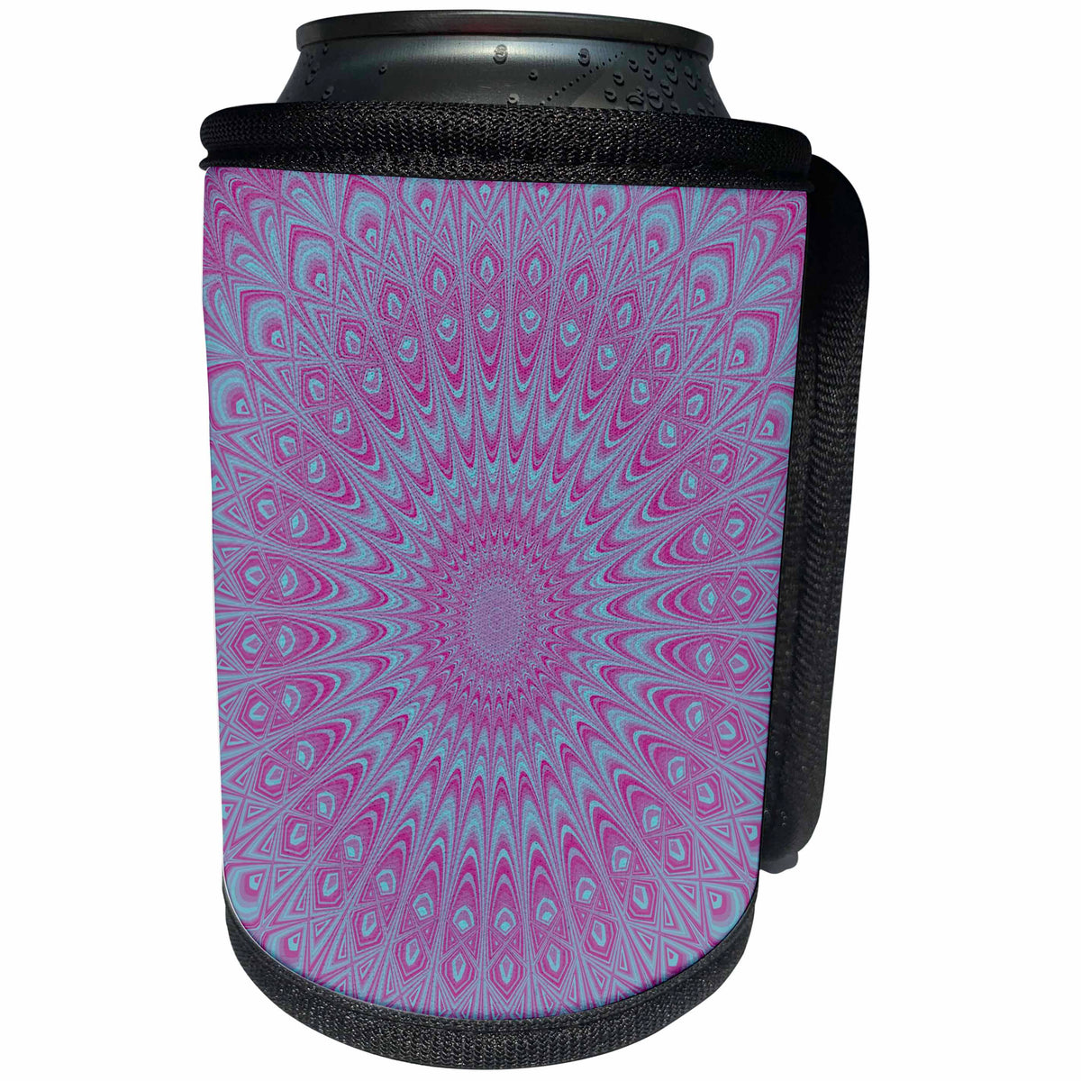 3dRose David Zydd - Star Mandalas - Star Grid Mandala - abstract graphic design - Can Cooler Bottle Wrap (cc_286815)