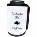 3dRose BlakCircleGirl - Humor - Charming Bait - Catch some fish with this charming fishing design - Can Cooler Bottle Wrap (cc_286880)
