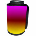 3dRose BlakCircleGirl - Design - Sunset Ombre - A gorgeous sunset ombre in pinks and yellows - Can Cooler Bottle Wrap (cc_286942)