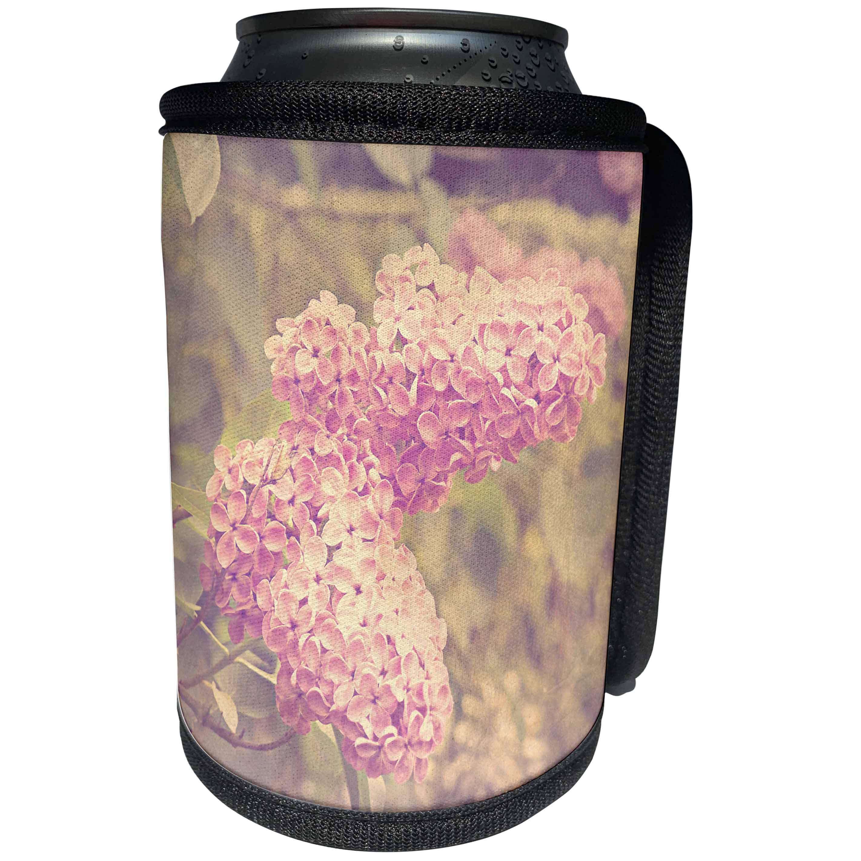 3dRose iloveFlowers Photography - Pink Vintage Lilac - Can Cooler Bottle Wrap (cc_28695)