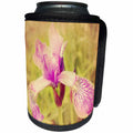 3dRose iloveFlowers Photography - Pink Vintage Iris - Can Cooler Bottle Wrap (cc_28696)