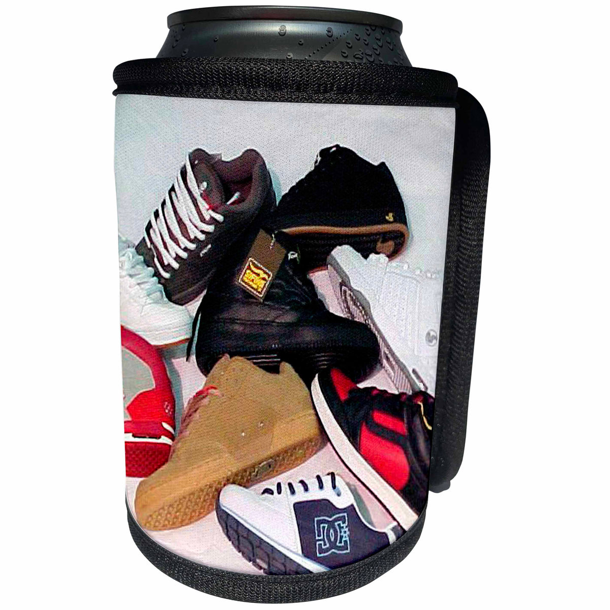 3dRose Skate Boarding - Skateboard Shoes - Can Cooler Bottle Wrap (cc_2870)