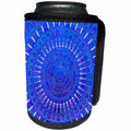 3dRose David Zydd - Floral Mandalas - Blue Floral Mandala - abstract bohemian design - Can Cooler Bottle Wrap (cc_287239)