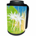 3dRose Susan Brown Designs General Themes - Abstract Palm Trees - Can Cooler Bottle Wrap (cc_28724)