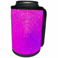 3dRose David Zydd - Floral Mandalas - Pink and Purple Flower Mandala - abstract bohemian design - Can Cooler Bottle Wrap (cc_287240)