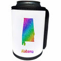 3dRose David Zydd - Map Designs - Alabama State Map - rainbow sketch design - Can Cooler Bottle Wrap (cc_287242)