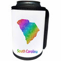 3dRose David Zydd - Map Designs - South Carolina State Map - rainbow sketch design - Can Cooler Bottle Wrap (cc_287282)