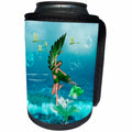 3dRose Heike Köhnen Design Fairies Fairytale - Wonderful fairy on the beach - Can Cooler Bottle Wrap (cc_287296)