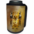 3dRose Heike Köhnen Design Sign Symbol - Anubis the egyptian god,golden colors - Can Cooler Bottle Wrap (cc_287316)