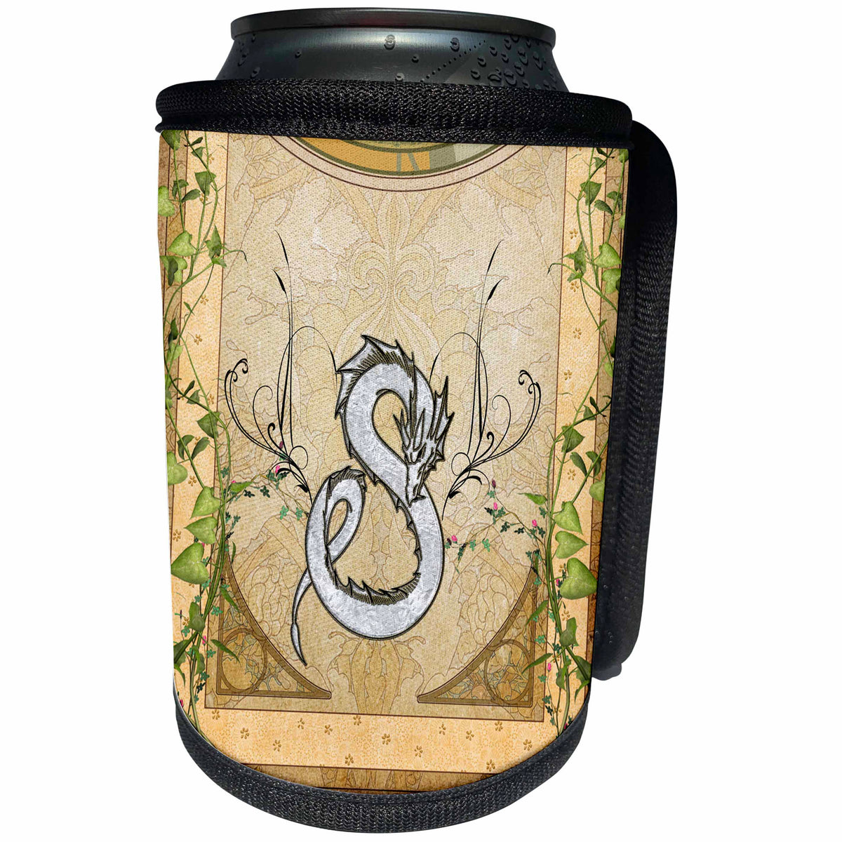 3dRose Heike Köhnen Design Sign Symbol - Beautiful chinese dragon - Can Cooler Bottle Wrap (cc_287318)