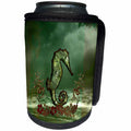 3dRose Heike Köhnen Design Fantasy - Decorative seahorse over the ocean - Can Cooler Bottle Wrap (cc_287320)