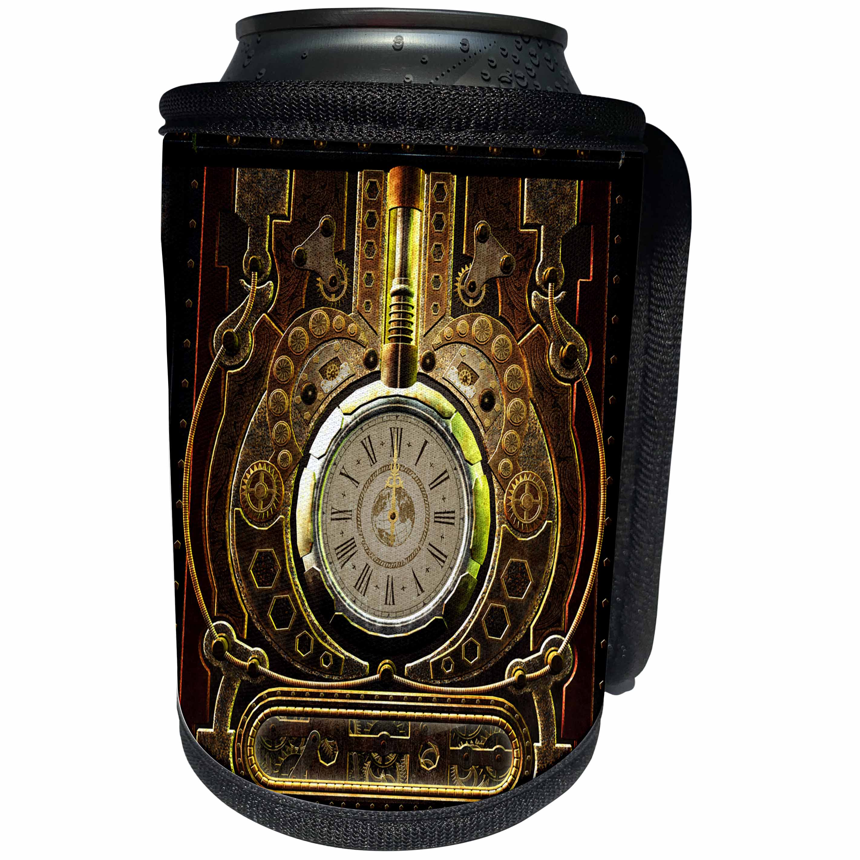 3dRose Heike Köhnen Design Steampunk - Amazing clockwork steampunk design - Can Cooler Bottle Wrap (cc_287322)