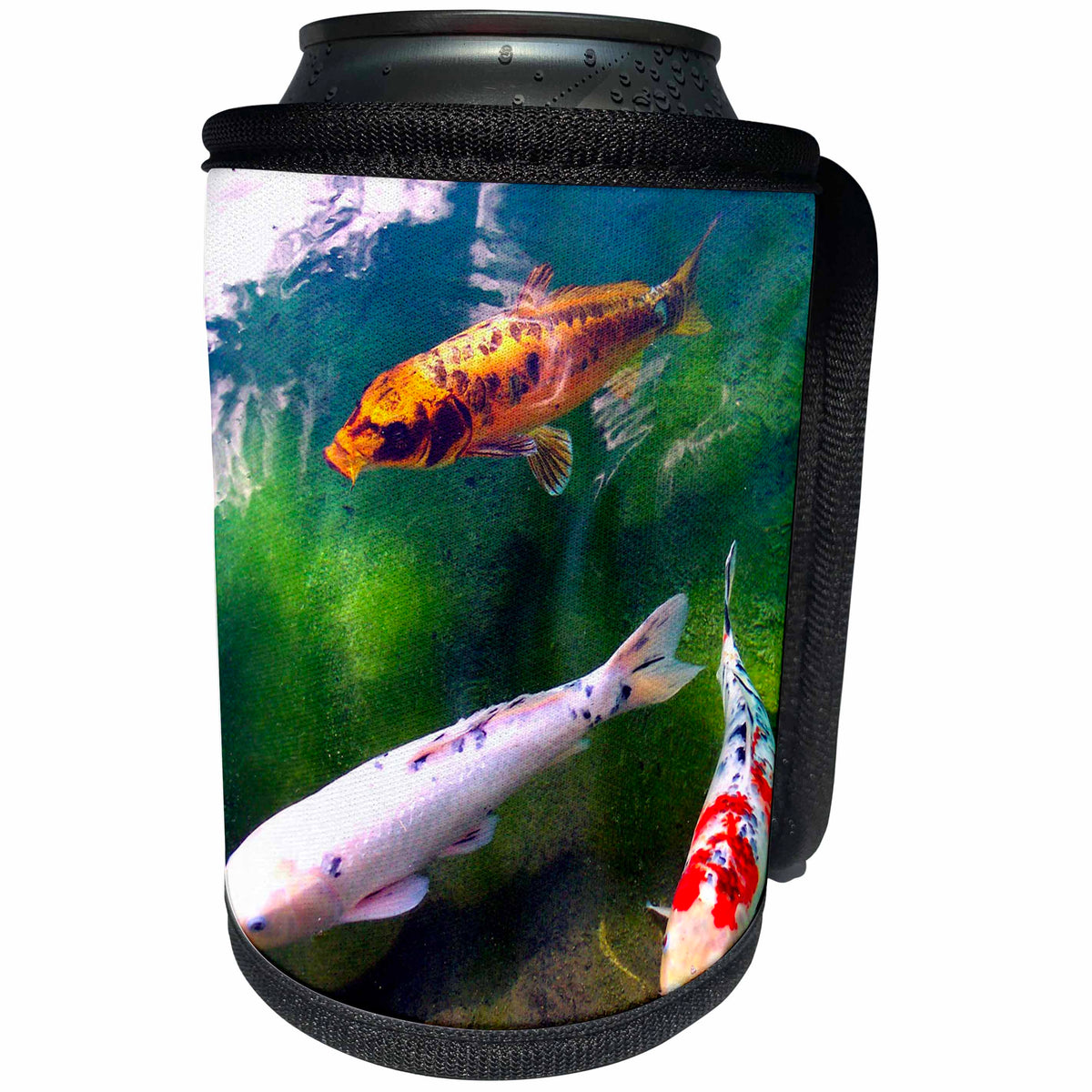 3dRose Fishing - Chinese Koi Carp Fish - Can Cooler Bottle Wrap (cc_2879)