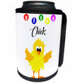 3dRose All Smiles Art Sports and Hobbies - Funny Bingo Chick Playing Bingo Cartoon - Can Cooler Bottle Wrap (cc_288050)