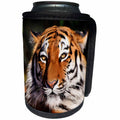 3dRose Sven Herkenrath Animal - Portrait Of A Majestic Tiger Wildlife Photography - Can Cooler Bottle Wrap (cc_288312)