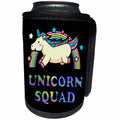 3dRose Sven Herkenrath Unicorn - Unicorn Squad Card With A Super Cute Unicorn - Can Cooler Bottle Wrap (cc_288317)