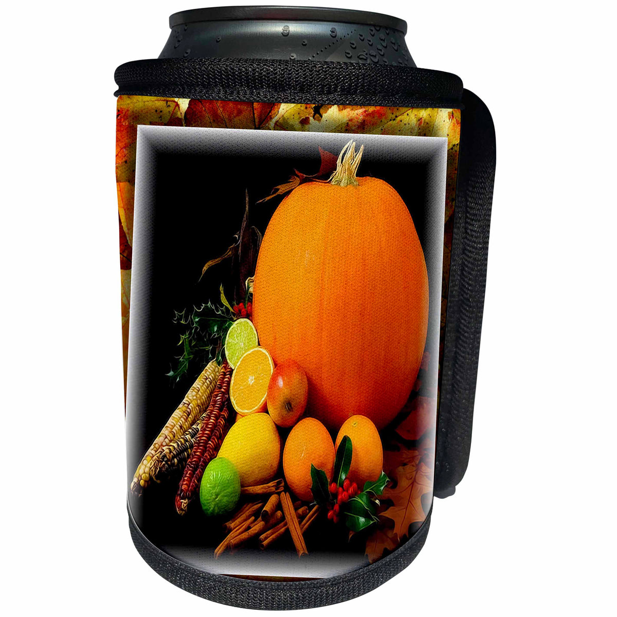 3dRose Susan Brown Designs Thanksgiving Holiday Themes - Thanksgiving Decorations - Can Cooler Bottle Wrap (cc_28832)