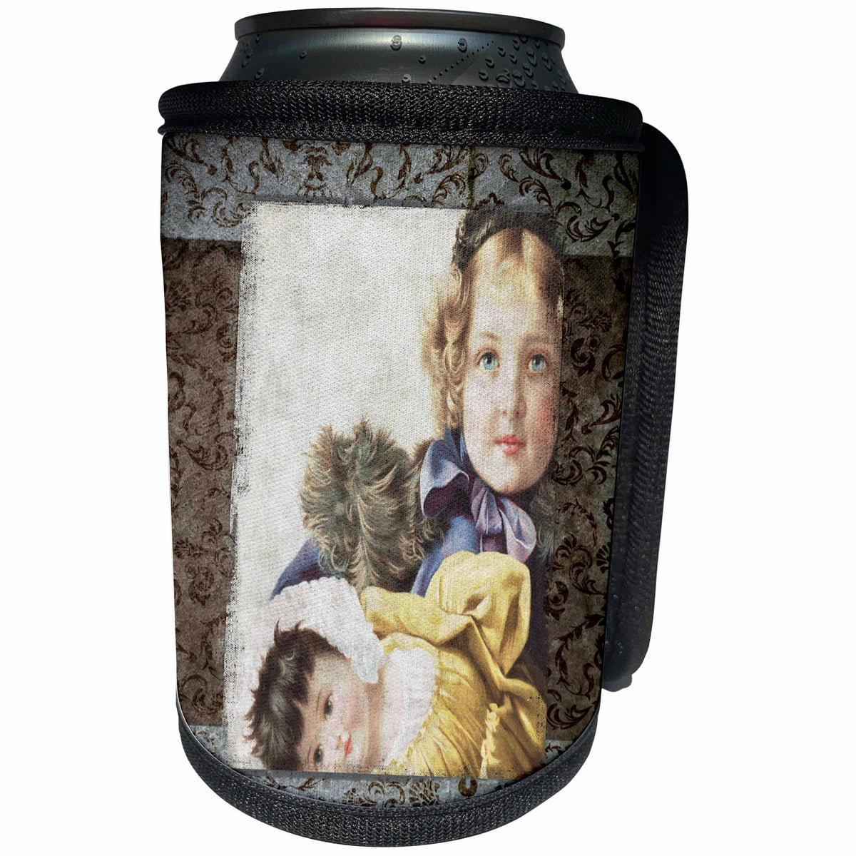 3dRose Susan Brown Designs General Themes - Victorian Girl and Doll - Can Cooler Bottle Wrap (cc_28841)