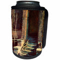 3dRose Cassie Peters Abandoned - Doorway and Vines on Abandoned Building - Can Cooler Bottle Wrap (cc_288438)