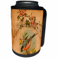 3dRose Cassie Peters Birds - Vintage Birds Digital Art - Can Cooler Bottle Wrap (cc_288467)