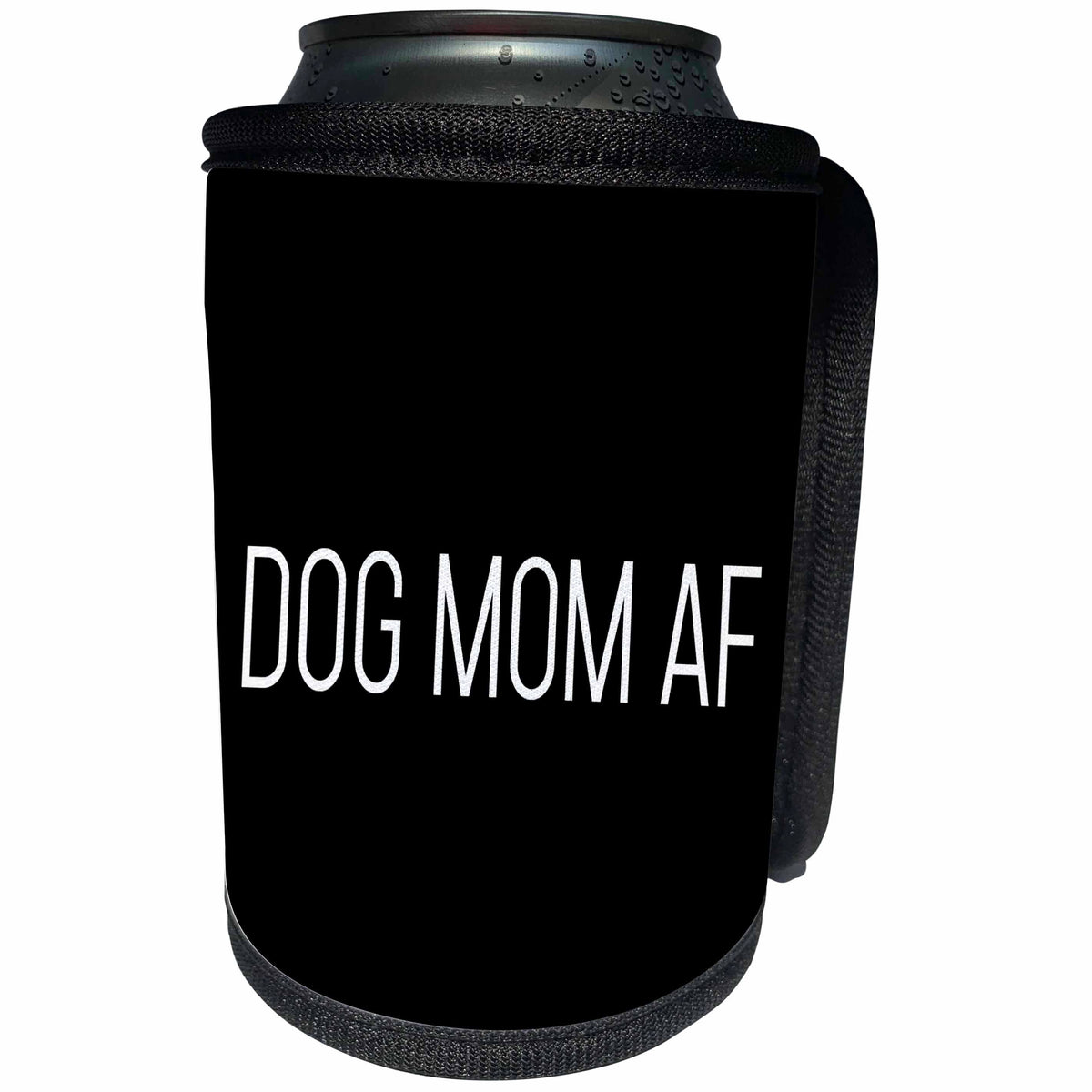 3dRose Tory Anne Collections Quotes - Dog Mom Af - Can Cooler Bottle Wrap (cc_288483)