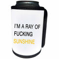 3dRose Tory Anne Collections Quotes - Im A Ray Of Fucking Sunshine - Can Cooler Bottle Wrap (cc_288572)