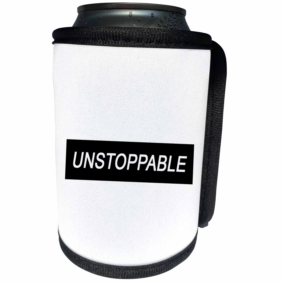 3dRose Tory Anne Collections Quotes - Unstoppable - Can Cooler Bottle Wrap (cc_288596)