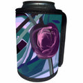 3dRose Lasha Beraia - Flowers - Wine-Color Rose Bud - Can Cooler Bottle Wrap (cc_288702)