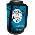 3dRose Spiritual Awakenings Sayings and Slogans - When we first met, birds in love in the moonlight - Can Cooler Bottle Wrap (cc_288728)