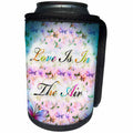 3dRose Spiritual Awakenings Fantasy - Butterflies and Spiritual Saying - Can Cooler Bottle Wrap (cc_288737)