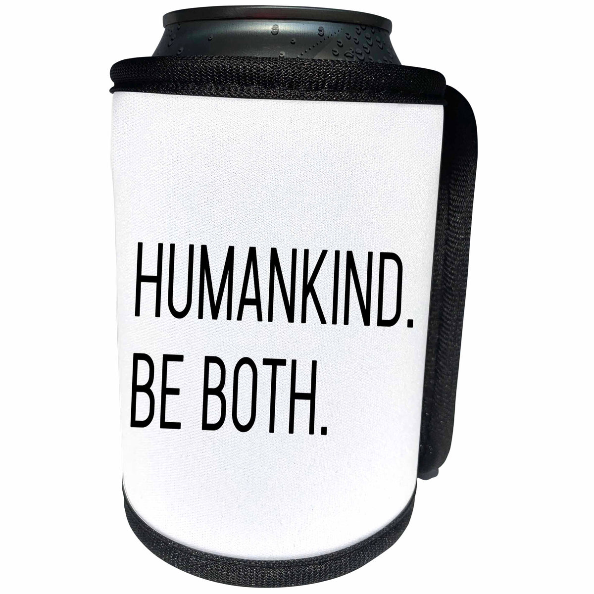 3dRose Tory Anne Collections Quotes - Human Kind Be Both - Can Cooler Bottle Wrap (cc_288765)