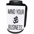 3dRose Tory Anne Collections Quotes - Mind Your Om Business - Can Cooler Bottle Wrap (cc_288766)