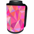 3dRose David Zydd - Triangle Backgrounds - Triangle abstract from happy pastel colors - Can Cooler Bottle Wrap (cc_289061)