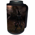 3dRose Renderly Yours Autumn And Halloween - Werewolf Howling At The Moon - Can Cooler Bottle Wrap (cc_28912)