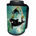 3dRose Heike Köhnen Design Animal - Awesome swimming orca - Can Cooler Bottle Wrap (cc_289160)