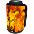 3dRose Renderly Yours Autumn And Halloween - Beautiful Orange And Gold Fall Leaves - Can Cooler Bottle Wrap (cc_28917)