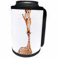 3dRose Artbynikirjariwala - Giraffe - Animal - Mama Giraffe and Baby Kid illustration - Can Cooler Bottle Wrap (cc_289184)