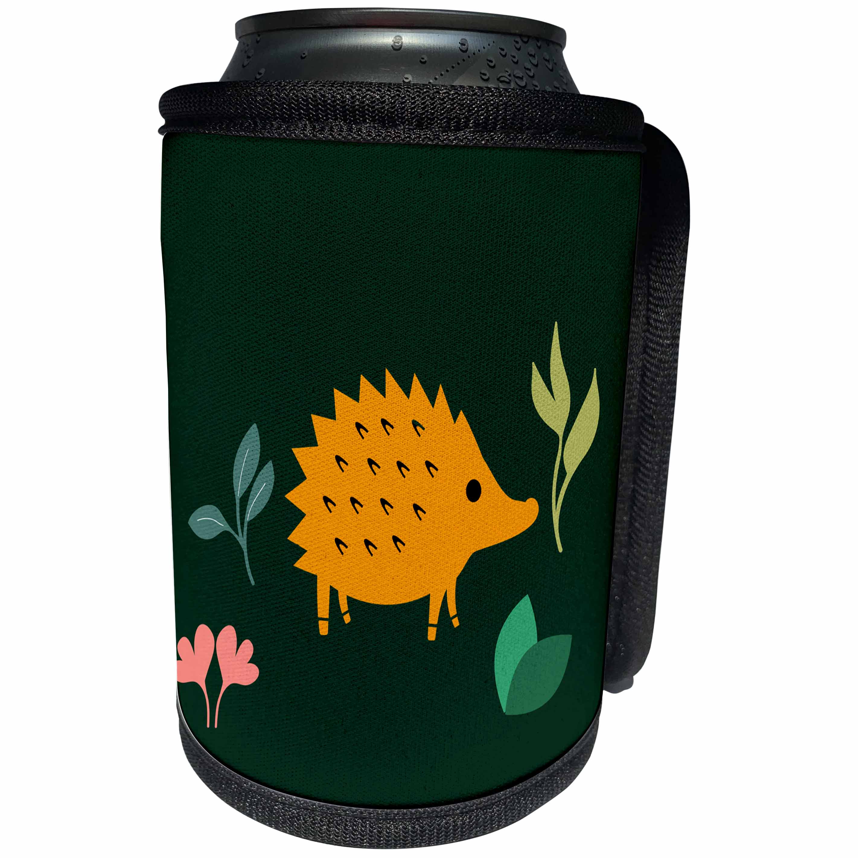3dRose Amar Singha Art - Animal - A Cute Porcupine In The Forest - Can Cooler Bottle Wrap (cc_289494)