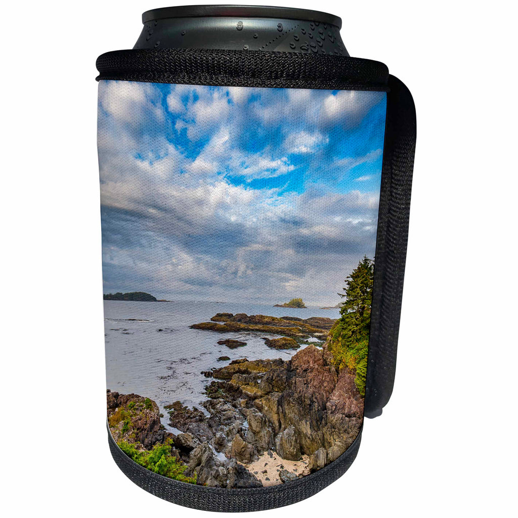 3dRose Elysium Photography - Seascape - Secret Cove, British Columbia - Can Cooler Bottle Wrap (cc_289569)