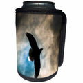 3dRose Elysium Photography - Animals - Eagle overhead through a break in the clouds - Can Cooler Bottle Wrap (cc_289590)