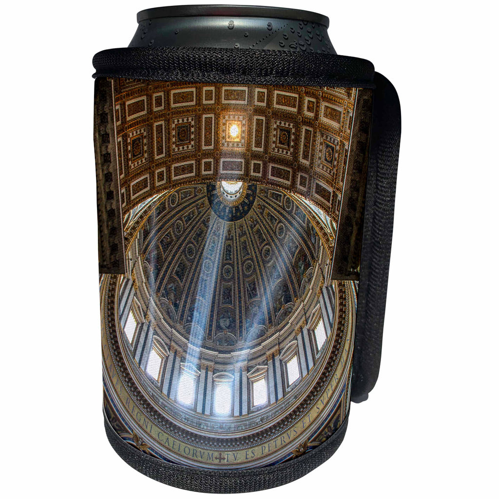 3dRose Elysium Photography - Architecture - St. Peters Basilica detail, Rome, Italy - Can Cooler Bottle Wrap (cc_289616)