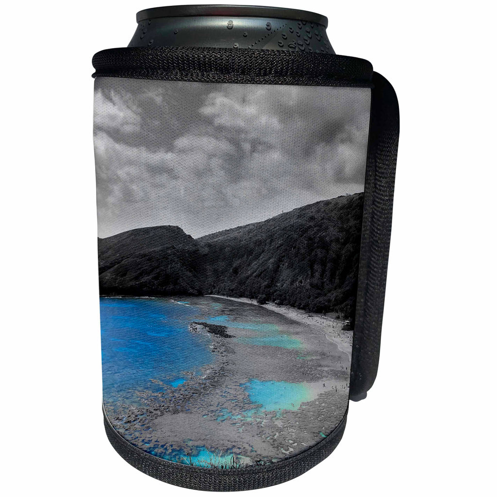 3dRose Elysium Photography - Seascape - Hanauma Bay, Oahu, Hawaii - Can Cooler Bottle Wrap (cc_289618)